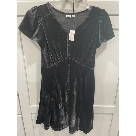 GAP Other - NWT GAP‎ Girls Dress Velvet Short Sleeve Holiday Party Crushed Velvet Sz 12